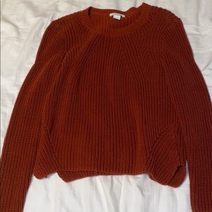 Burnt Orange Knit Sweater 🍂